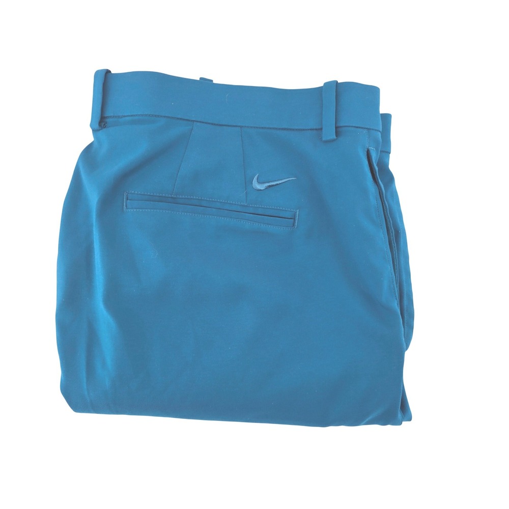 Nike Golf Dri-FIT Shorts Mens 42 Teal Blue Performance Flat Front Athletic Gym